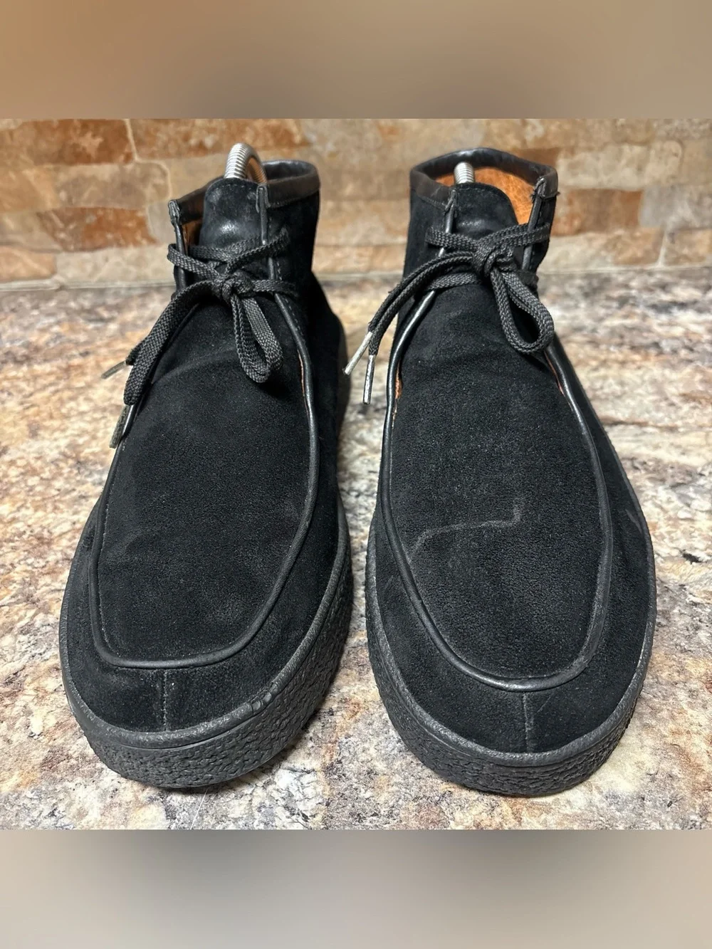 Vintage Y2K FUBU Black Suede Shoes Size 11
